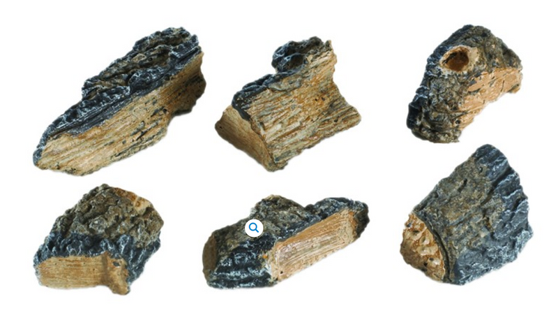 Peterson Gas Logs - CHARRED WOOD CHIPS (6) - WCH6