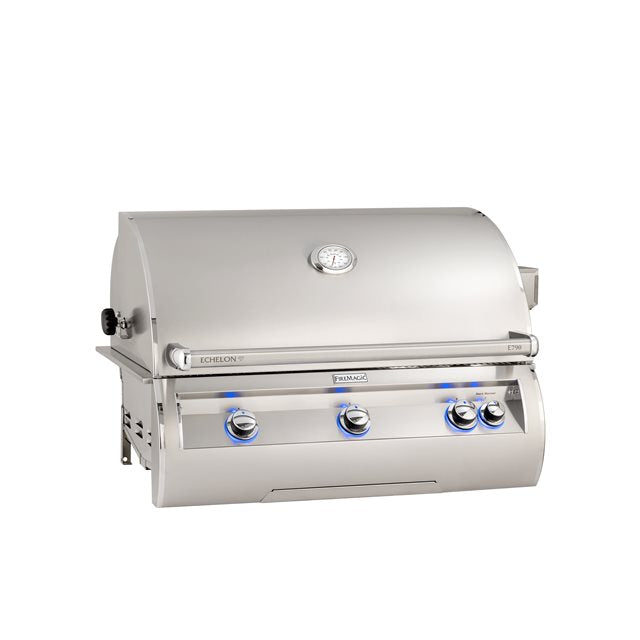Fire Magic Echelon Diamond E790I - 36-Inch 3-Burner Built-In Grill with Analog Thermometer  - Natural Gas - E790I-8LAN