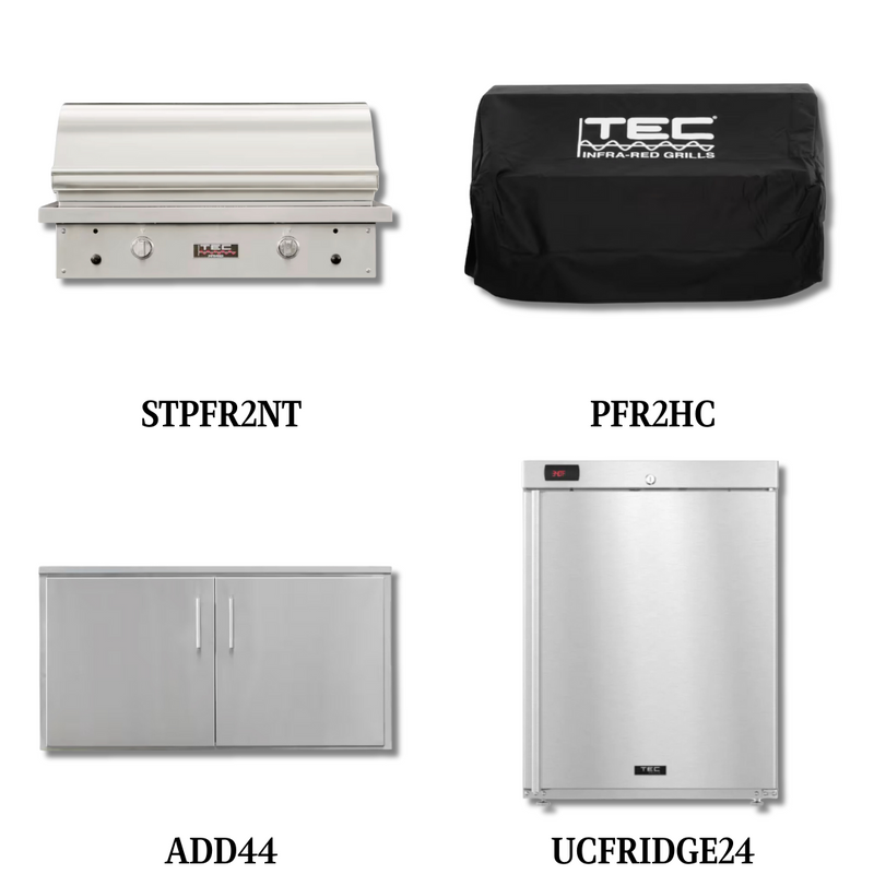 TEC STPFR2NT Natural Gas with Cover and Double Access Door and Refrigeration - PCKG2-STPFR2NT