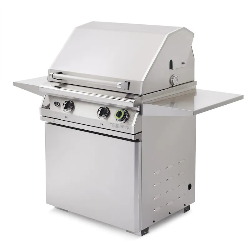 PGS T-Series Commercial - 30-Inch 2-Burner Freestanding Grill with Timer - Liquid Propane Gas - S27TLP + S27NPED