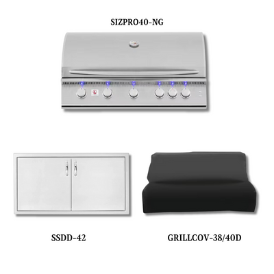 Summerset SIZPRO40-NG with Double Access Doors and Cover	- SIZPRO40-NG-PCKG1