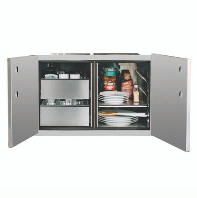 TrueFlame 36" 2-Drawer Dry Storage Pantry & Enclosed Cabinet Combo- TF-DP-36DC