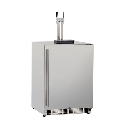 TrueFlame 24" 6.6C Deluxe Outdoor Rated Kegerator - No Tap- TF-RFR-24DK
