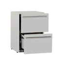 TrueFlame 24" 5.3C Deluxe Outdoor Rated 2-Drawer Fridge- TF-RFR-24DR2