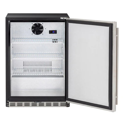 TrueFlame 24" 5.3c Outdoor Rated Fridge Left to Right Opening- TF-RFR-24S