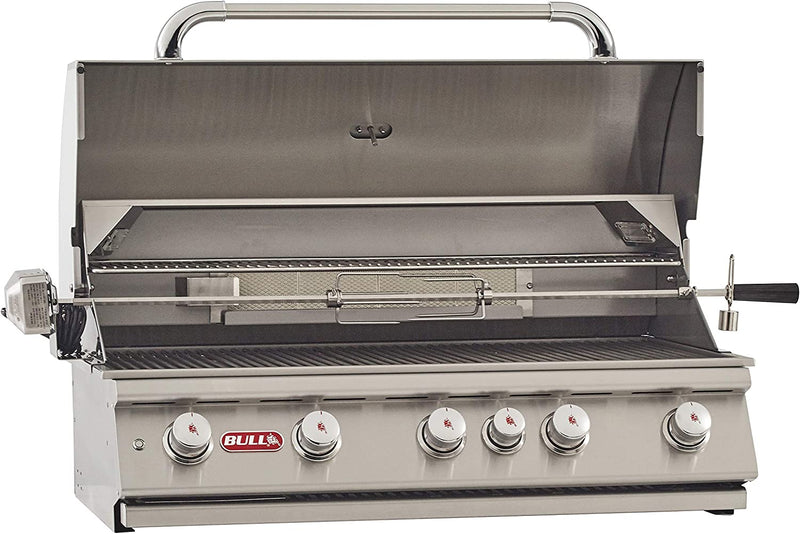 Bull Brahma - 38-Inch 5-Burner Built-In Grill - Natural Gas with Rotisserie - 57569