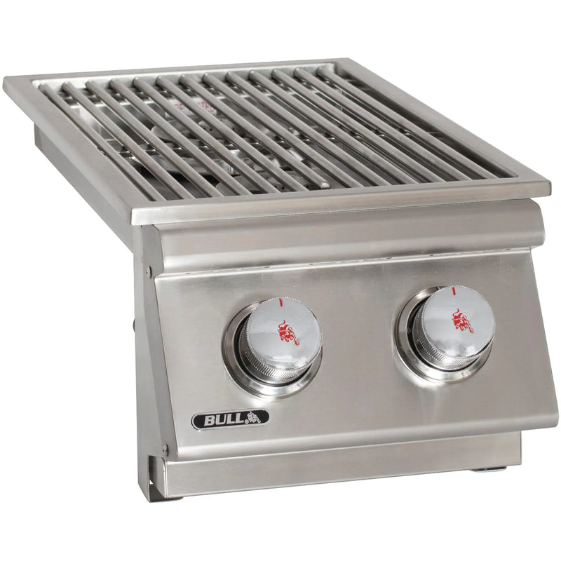 Bull Slide In Double Side Burner - Natural Gas - With Stainless Steel Lid - 30009