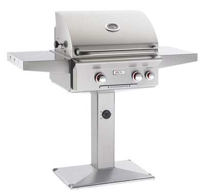 American Outdoor Grill T-Series - 24-Inch 2-Burner Freestanding with Rotisserie on Pedestal - Natural Gas - AOG24NPT