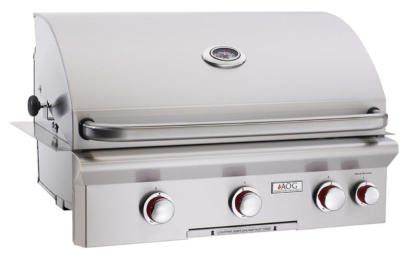 American Outdoor Grill T-Series - 30-Inch 3-Burner Built-In Grill - Natural Gas - AOG30NBT