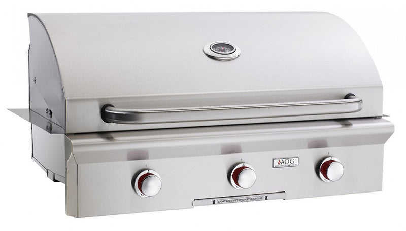 American Outdoor Grill T-Series - 36-Inch 3-Burner Built-In Grill - Natural Gas - AOG36NBT00SP