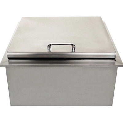 PCM 260 Series 18 Inch Drop In Ice Bin Cooler With Condiment Tray - BBQ-260-18DI