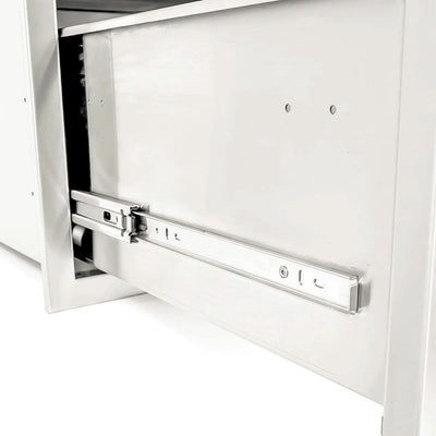 PCM 260 Series 42 Inch Door, Double Drawer & Roll Out Trash Bin Combo - BBQ-260-DDC-42TR
