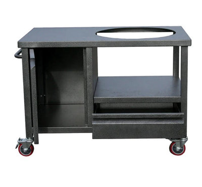 Sole Gourmet Steel Cart 4 Large BGE Copper W/Storage Door & Tool Drawer - BGECCOP