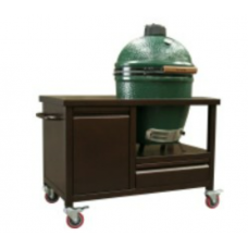 Sole Gourmet Steel Cart 4 Large BGE Copper W/Storage Door & Tool Drawer - BGECCOP