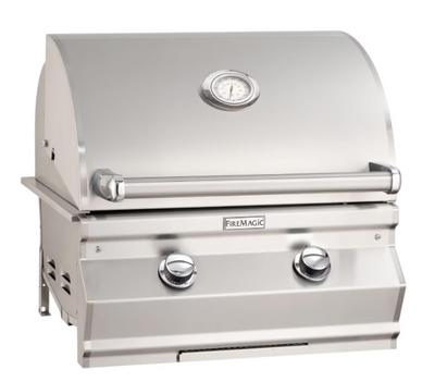 Fire Magic Choice C430I - 24-Inch 2-Burner Built-In Grill with Analog Thermometer - Liquid Propane Gas - C430I-RT1P