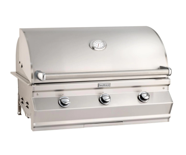 Fire Magic Choice C650I - 36-Inch 3-Burner Built-In Grill with Analog Thermometer - Liquid Propane Gas - C650I-RT1P