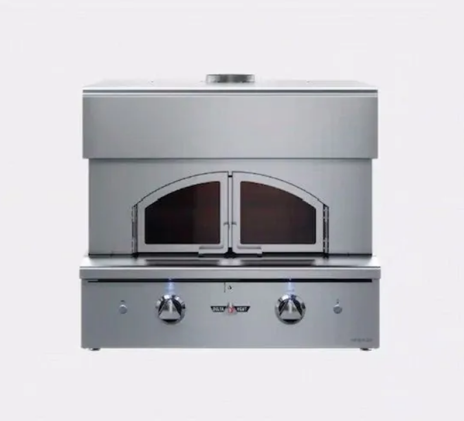 Delta Heat - 30-Inch 2-Burner Built-In Pizza Oven - Liquid Propane Gas - DHPO30BI-L
