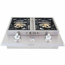 Lion Stainless Steel Drop In Liquid Propane Gas Double Side Burner - L1707