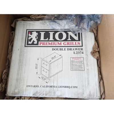 Lion Premium Grills 15-Inch Double Access Drawer (Open Box) - L2374-OB