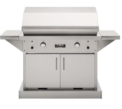 TEC Patio FR - 44-Inch 2-Burner Freestanding Infrared Grill - Natural Gas with Stainless Cabinet- PFR2NTCABS