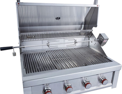 Sunstone Ruby - 36-Inch 4-Burner Built-In Grill with Pro Sear - Natural Gas - RUBY4B-NG