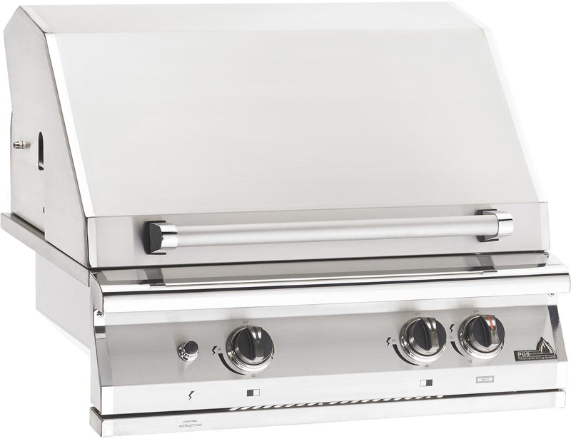 PGS Legacy Newport Gourmet - 30-Inch 2-Burner Built-In Grill with Rear Burner - Natural Gas - S27RNG