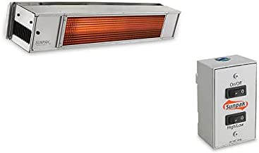 Sunpak Stainless Steel Two Stage 25,000 And 34,000 BTU Heater Includes S/S Mounting Kit, 24 Volt Transformer And Duplex Switch - S34 S TSH