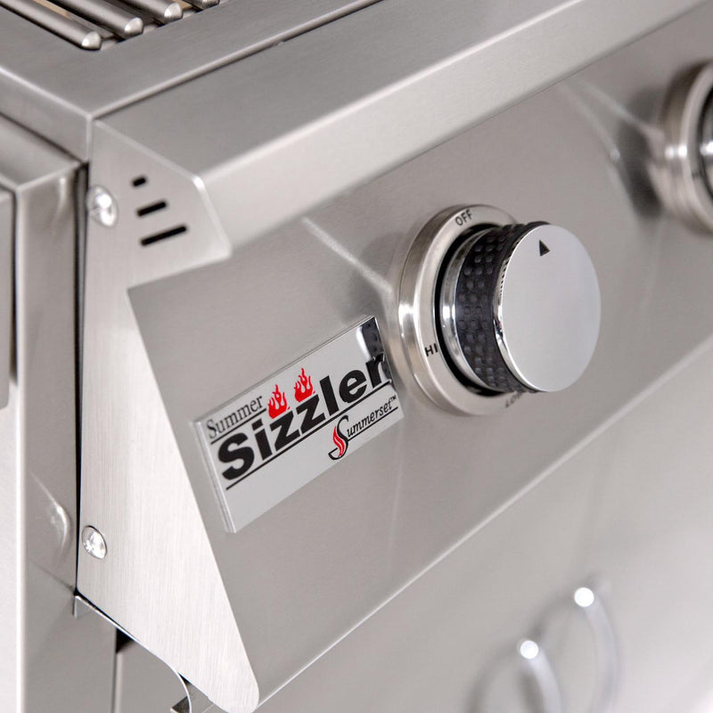 Summerset Sizzler - 26-Inch 3-Burner Freestanding Grill - Natural Gas - SIZ26-NG + CART-SIZ26