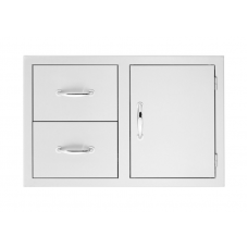 Summerset Access Door & Double Drawer Combo, 36 Inch - SSDC2-36