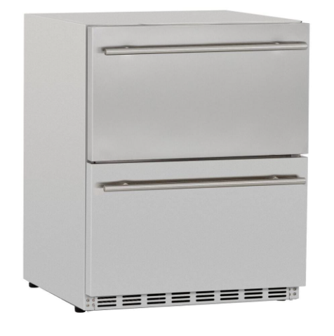 Summerset 5.3c Deluxe Outdoor Rated 2 Drawer Fridge - SSRFR-24DR2