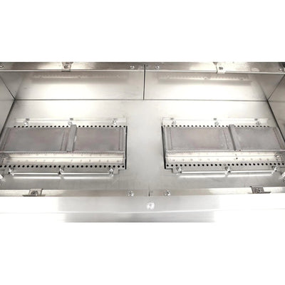 TEC Sterling Patio FR - 44-Inch 2-Burner Infrared Grill - Natural Gas on Stainless Steel Island - STPFR2NTISL