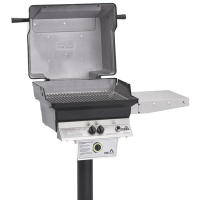 PGS T-Series T30 Commercial - 2-Burner In-Ground Post Grill - Natural Gas with Timer - T30NG + APP