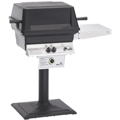 PGS T-Series T30 Commercial - 2-Burner Bolt-Down Patio Post Grill with Timer - Natural Gas - T30NG + AMPB