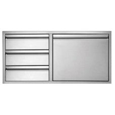 Twin Eagles 42" Stainless Steel d Drawer and Access Door Combo - TEDD423-B