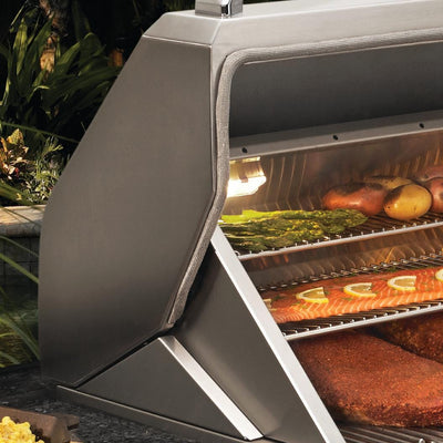 Twin Eagles Wi-Fi Controlled 36-Inch - Grill On Deluxe Cart - Pellet Grill And Smoker - With Rotisserie - TEPG36R + TEPGB36