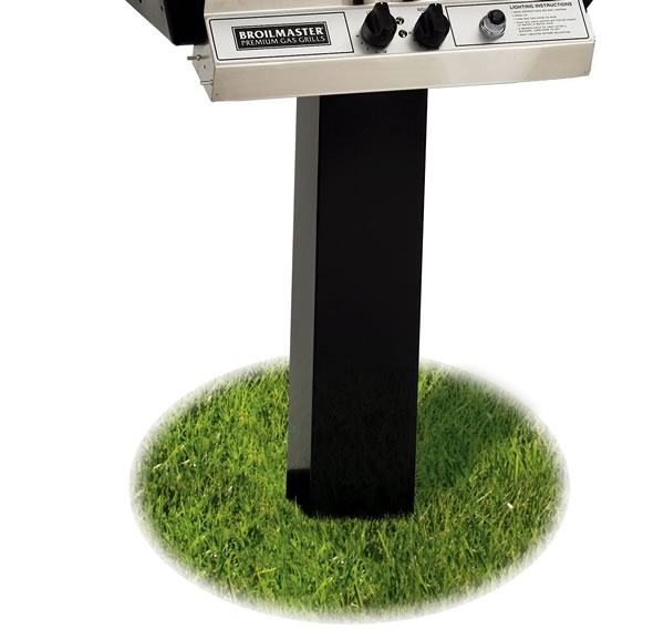 Broilmaster Premium - 24-Inch 2-Burner in Ground Post Grill - Natural Gas - P4XN + BL48G