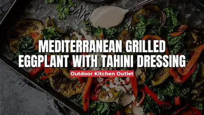 Mediterranean Grilled Eggplant with Tahini Dressing