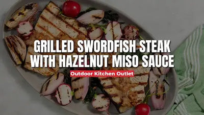 Grilled Swordfish Steak with Hazelnut Miso Sauce