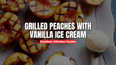 Grilled Peaches with Vanilla Ice Cream