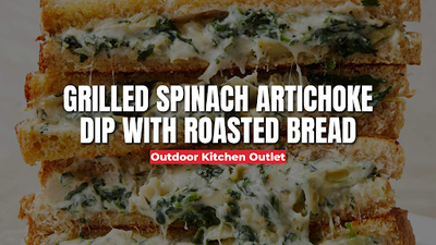 Grilled Spinach Artichoke Dip with Roasted Bread