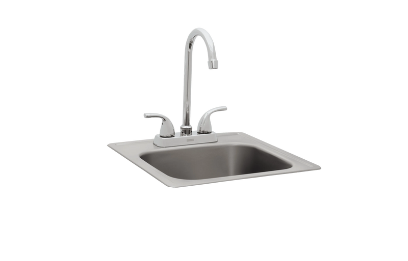 Bull Small Stainless-Steel Sink With Faucet - 12389