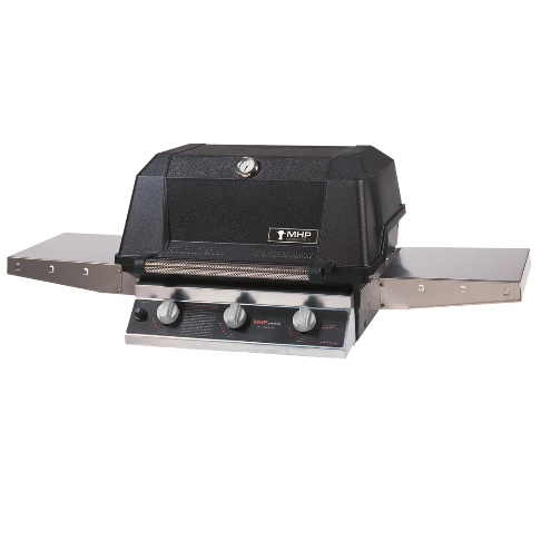 MHP Grill 27-Inch Built-In Grill - Liquid Propane Gas with Bolt-Down Patio Base -  WHRG4DD-PS + MPB