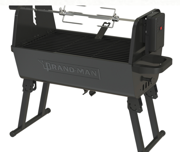 Brand-Man -  The COLT Rotiserrie Grill - Portable Charcoal Rotisserie  - BMROTIS