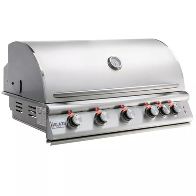 Blaze LTE Premium 40 inch 5 Burner Grill Package with Cover, Infrared Burner NG BLZ5LTENGCoverBurner