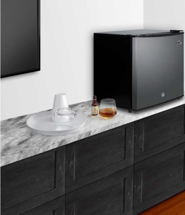 Summit - 18" Wide Compact Minibar with stainless steel door and front lock - MB42SS