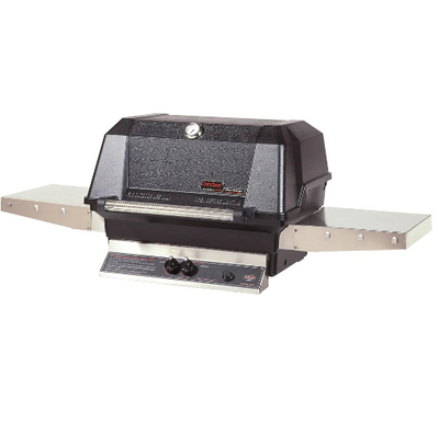 MHP Grill 27-Inch Built-In Grill - Liquid Propane Gas with Stainless Steel Grill Enclosure Sleeve - WNK4DD-PS + NMSGS