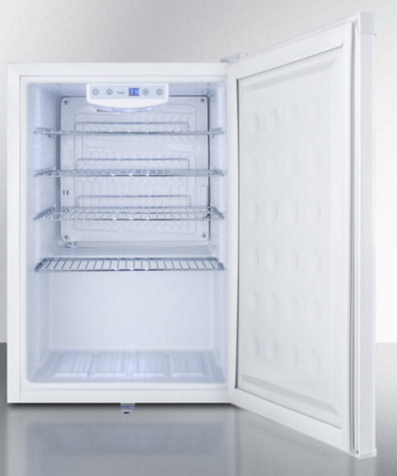 Summit Commercial - 17 Inch Built-In All-Refrigerator in white w/ digital thermostat - FF31L7BI