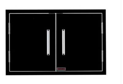 Bonfire Whistler Prime 500 Black Series - 42-Inch 5-Burner Built-In Natural Gas Grill with Side Burner and Access Door