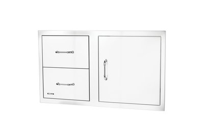 Bull 30" S/S Single Storage Door w/ 2 Drawer Combo w/ Reveal - 25890 (Old Sku 25876)