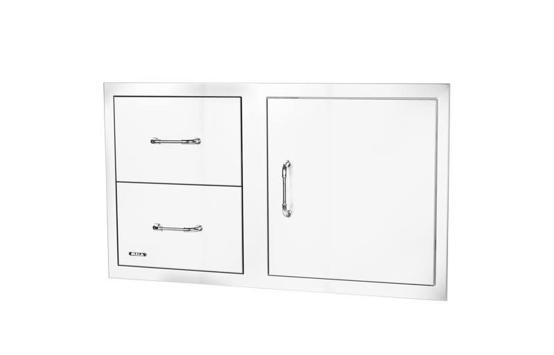 Bull 30" S/S Single Storage Door w/ 2 Drawer Combo w/ Reveal - 25890 (Old Sku 25876)